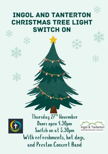 Christmas Tree Switch On Event at the Methodist Church, Tag Lane.